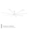 Modern Forms Fans Size Matters Indoor or Outdoor Smart Ceiling Fan 2700-3000-4000-5000K LED in Matte White FR-W2403-84L-MW - alternate 3